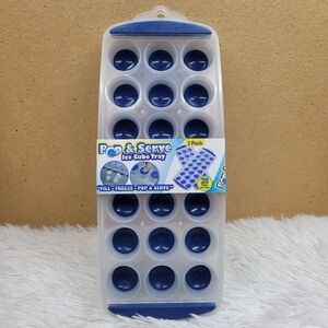 Pop & Serve Ice Cube Tray T Pak - 21 Count Each New